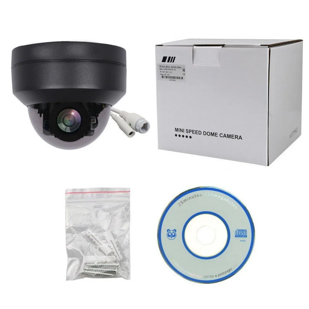 5MP Outdoor PTZ IP Camera CamHi CCTV 2.8-12mm Lens IR Night Vision Waterproof Mini Speed Dome Security Protection Network Camera