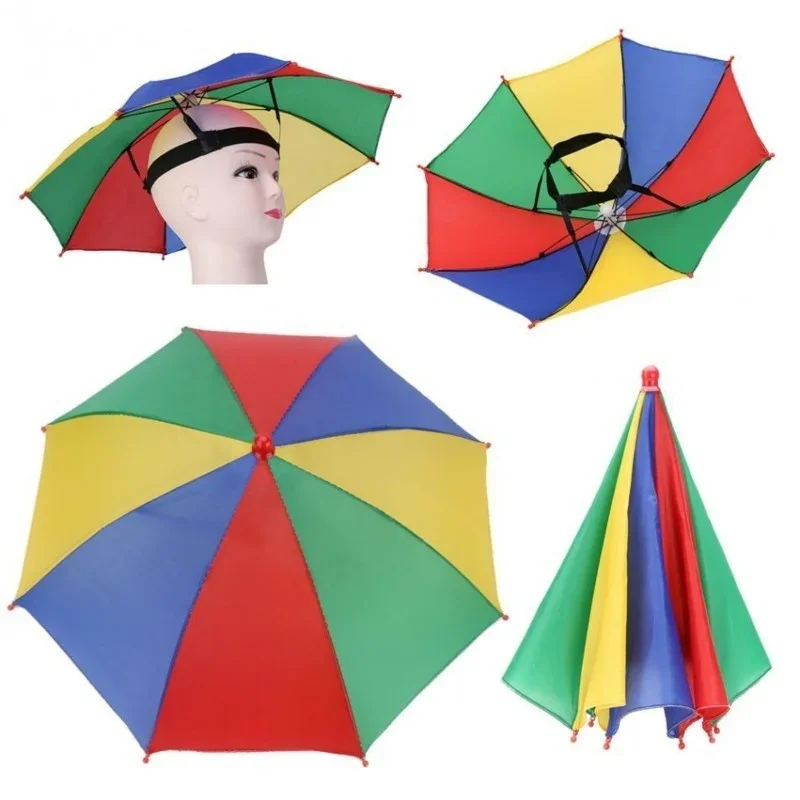 Children Outdoor Creative Sunshine Umbrella Foldable Windproof Fishing Hiking Beach Camping Sun Protecto Head Hats