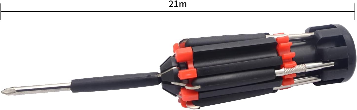 8 in 1 Multifunction Screwdriver Tool Set with LED Torch Flashlight for DIY Maintenance, Home, Kitchen, Nightwork Repair and More