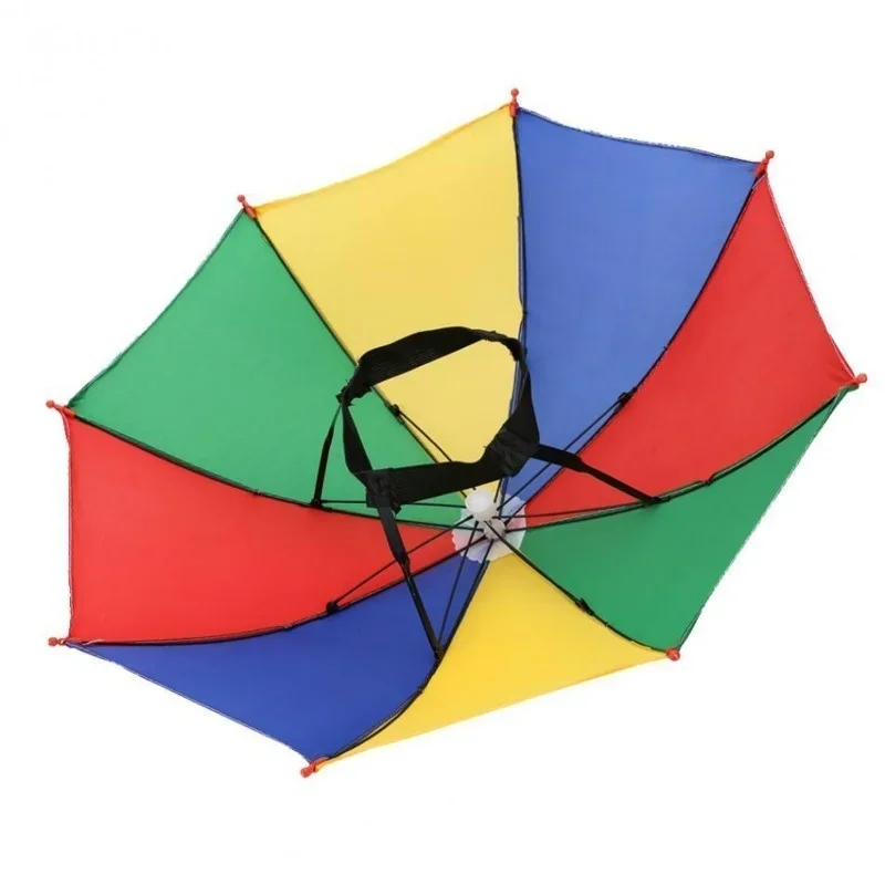 Children Outdoor Creative Sunshine Umbrella Foldable Windproof Fishing Hiking Beach Camping Sun Protecto Head Hats