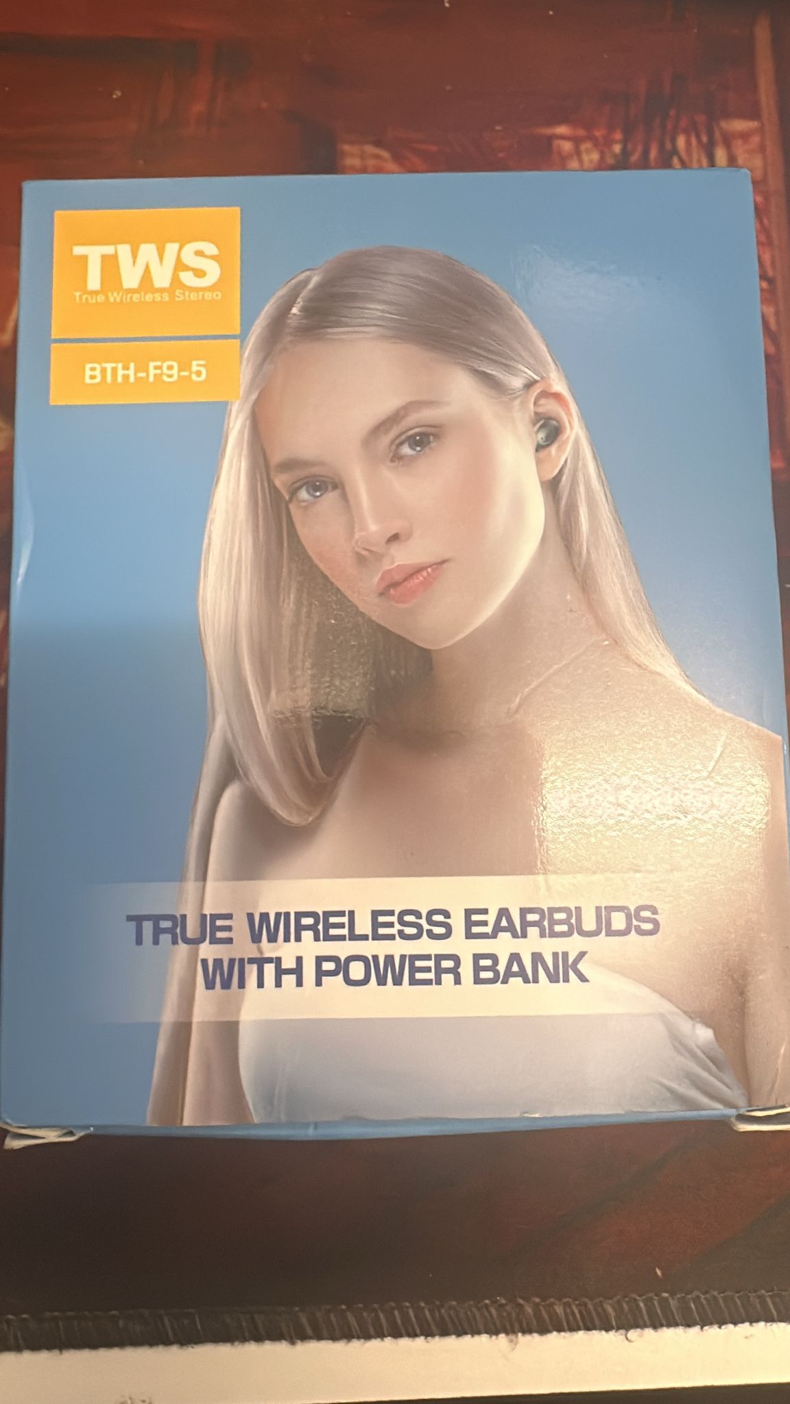 TWS BTH-F9-5 True Wireless Earbuds With Power Bank White IPhone, Android NEW