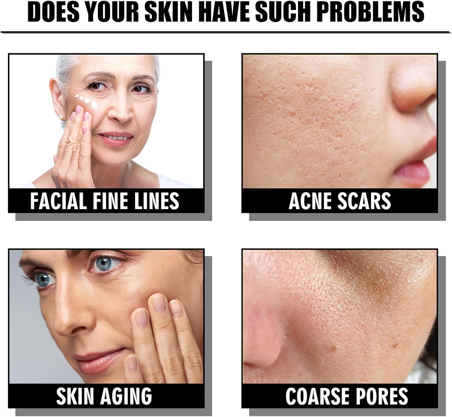 Snail Mucin Essence, Snail Face Cream, Anti Wrinkle Face Cream, Hydrating Hyaluronic Acid Serum for Face Skin Care, Day & Night Face Cream with Brightening & Lifting & Anti Wrinkle