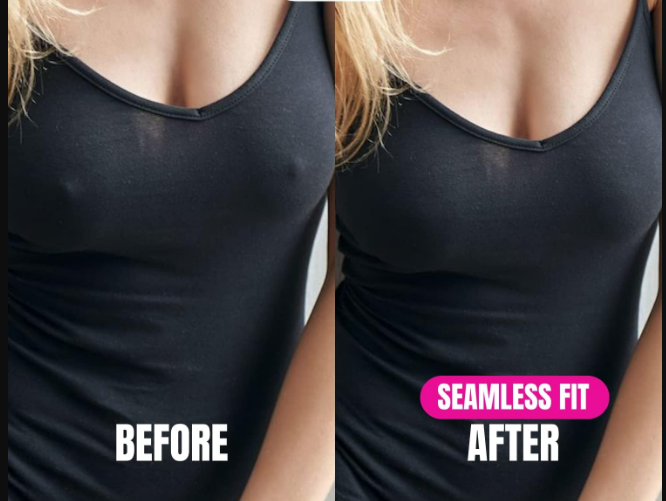 1 pair Reusable Silicone Nipple Covers - Invisible Seamless Pasties for Strapless or Backless Tops, Waterproof