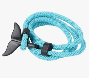 VALICLUD 2Pcs Whale Tail Bracelet Couple Wrist Wraps Daily Wearing Accessory Line Bracelet Rope Cuff Bracelet Hand Ornament Bracelets Stylish Bracelet Silica Gel Jewelry Lovers Do Not Fade