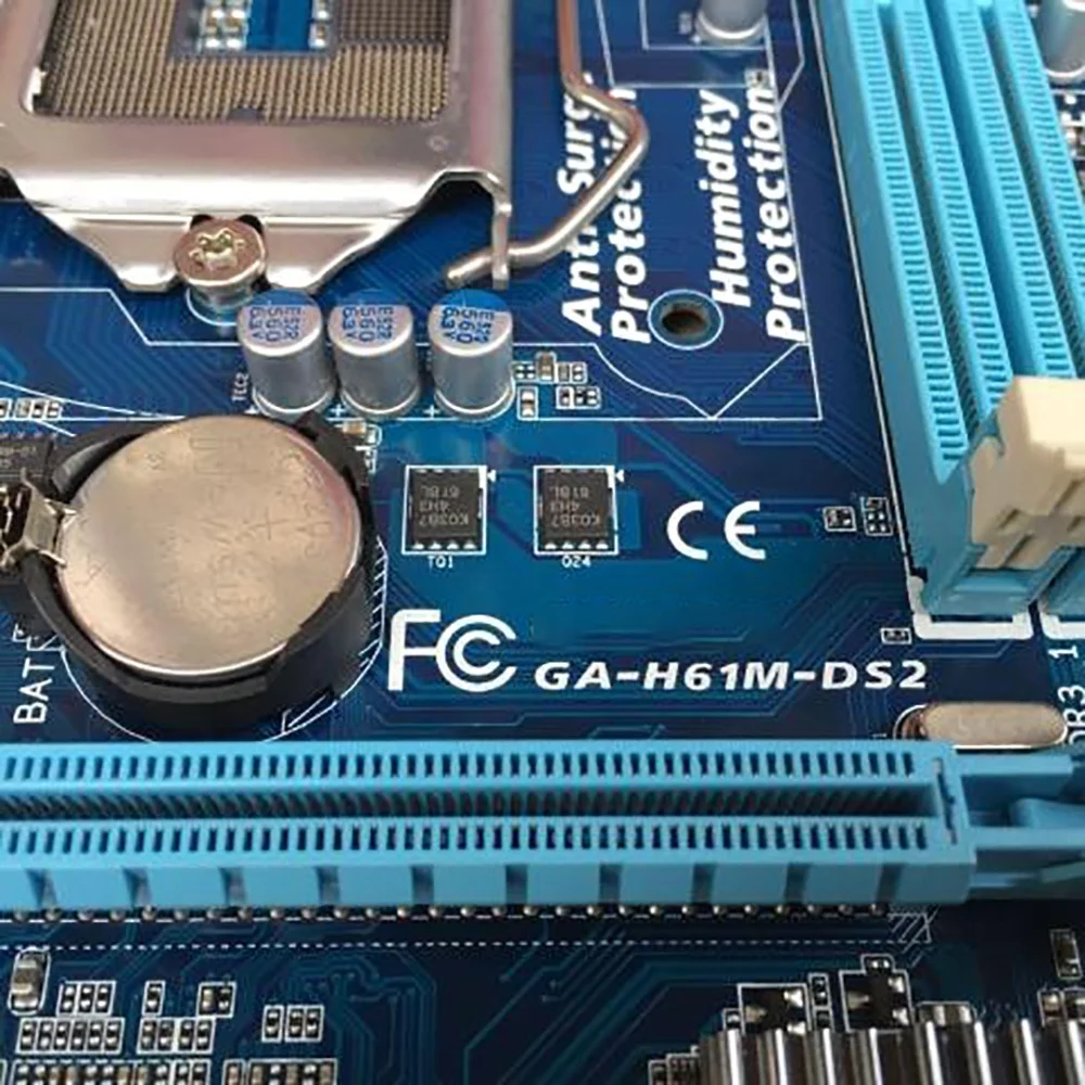 GA-H61M-DS2 For Gigabyte UEFI H61M-DS2 H61 Socket LGA 1155 DDR3 16G REV 2.2 Desktop Motherboard High Quality Fast Ship