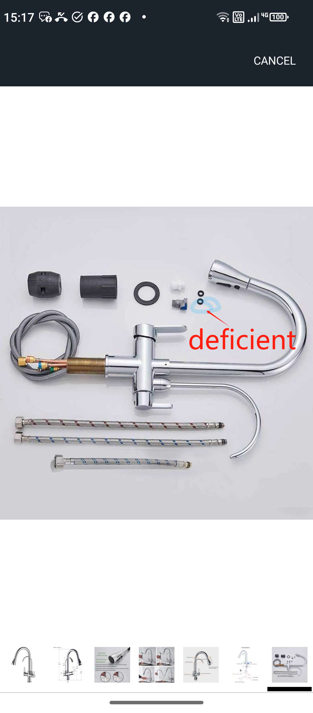 Onyzpily 3 Ways Kitchen taps Pure Water Filter Pull Down 360° Swivel Dual Handle Kitchen Sink Mixer Taps Brass Chrome，Not Include Filter System