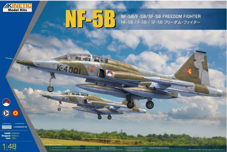 Kinetic NF-5B Freedom Fighter II 1/48 48117 Plastic Model Airplane Kit