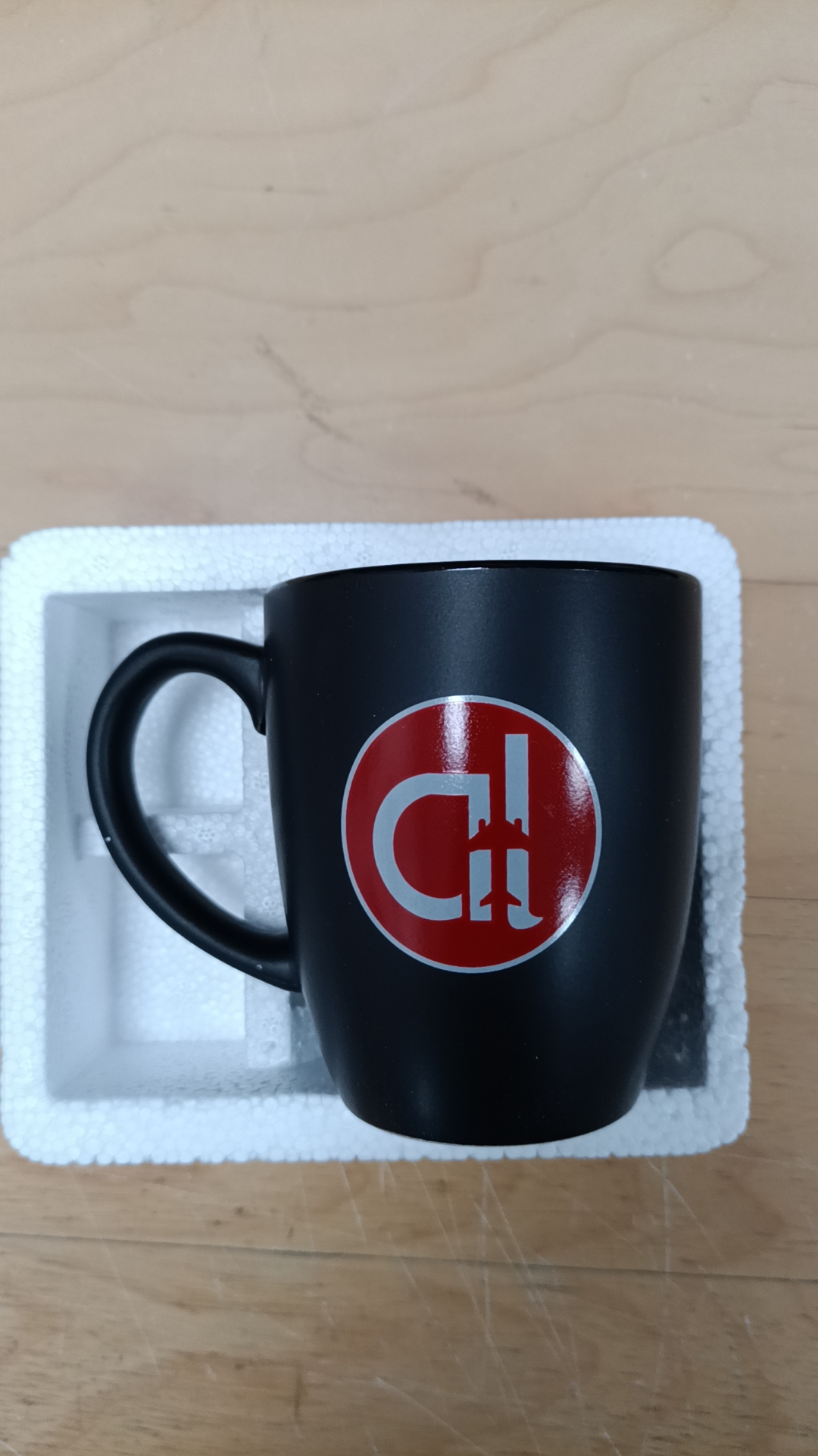 Matte Black Logo Mug