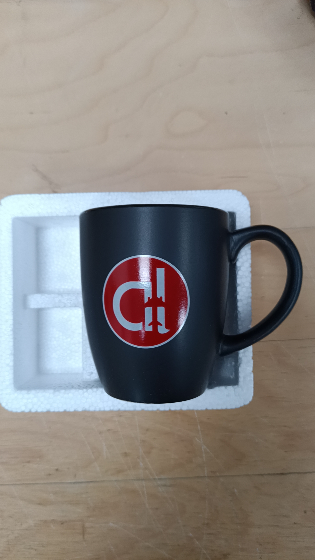 Matte Black Logo Mug
