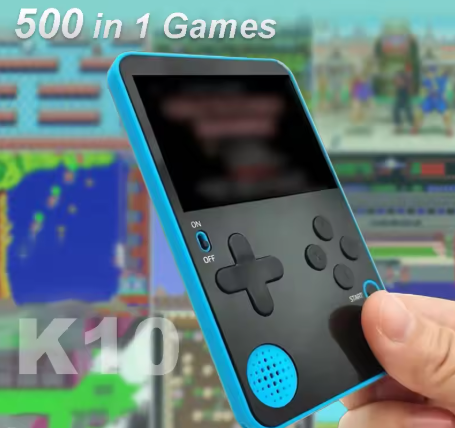 Fockety Handheld Game Console, 2.4inch Screen 500mAh Rechargeable Battery Portable Game Console, Multiple Games, Retro Mini Game Console Machine, Retro Video Game Console Present for Kids Adults(2#)