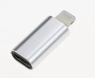 Aluminum USB C Type-C female to iPhone 8pin male charging data adapter Android phone lightning conversion head phone connector