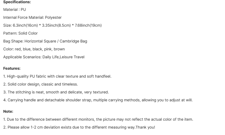 Single-shoulder Crossbody Handheld Triple-use Satchel Portable Leisure Bag Solid Color Lychee Grain Ladies Handbags pursebags