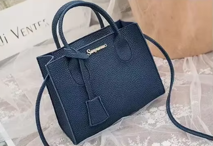 Single-shoulder Crossbody Handheld Triple-use Satchel Portable Leisure Bag Solid Color Lychee Grain Ladies Handbags pursebags