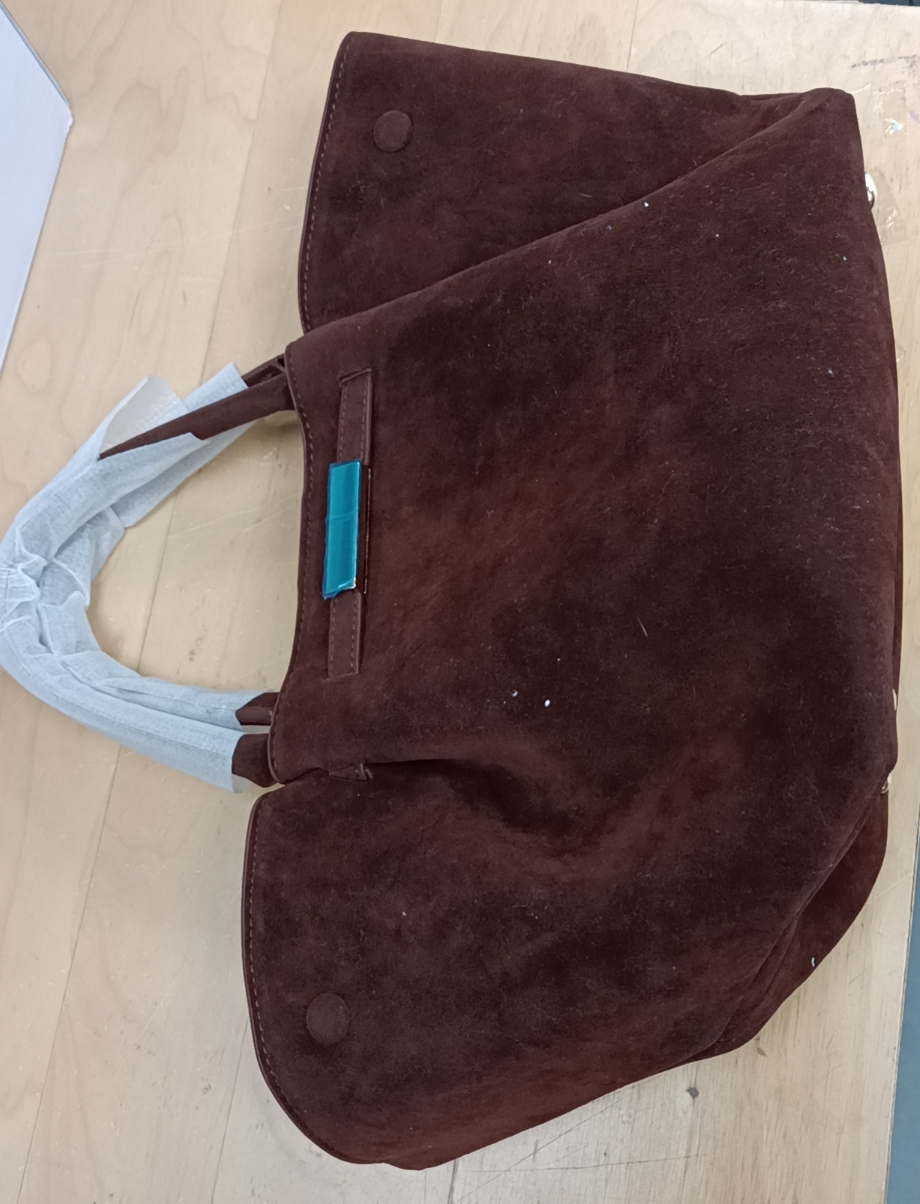 European and American Midi New York tote bag imitation deerskin velvet new large capacity portable underarm vegetable basket bag