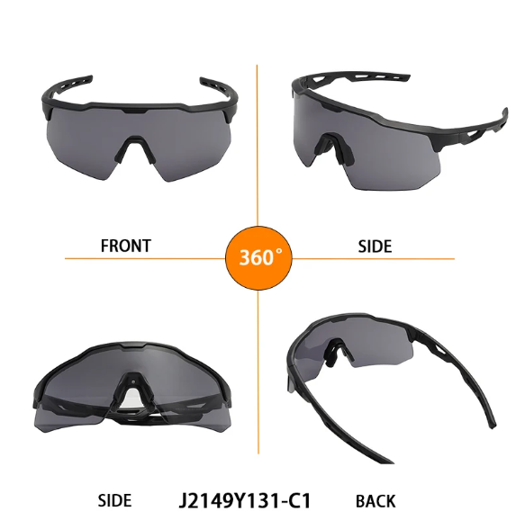 New TR90 Cycling, Running, Outdoor All-in-One High-Definition Lenses, Sports Sunglasses, Unisex Sports Sunglasses Custom Logo