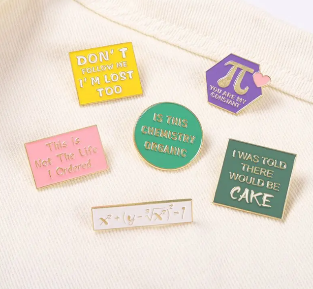 Wholesale Manufacturers Metal Pin, Hard Soft Enamel Cute Custom Science Enamel Pins