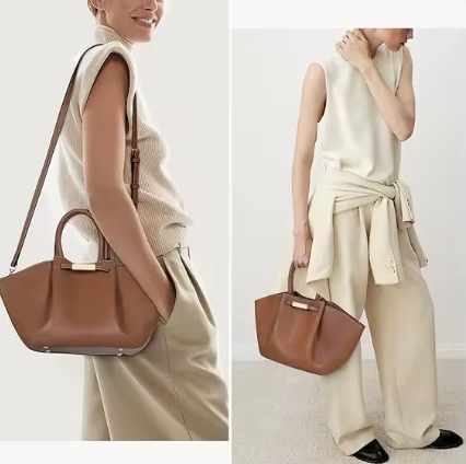 Tote bag imitation deerskin velvet new large capacity portable underarm vegetable basket bag