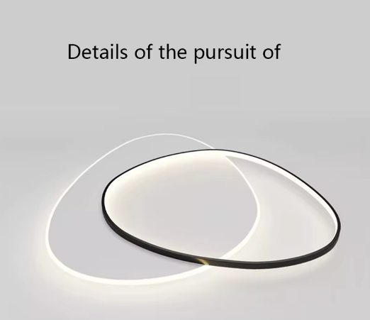 Modern Simple Oval LED Ceiling Lights Dimmable Bedroom Study Lamps Indoor Lighting Living Room Home Lustre Lamp Fixtures