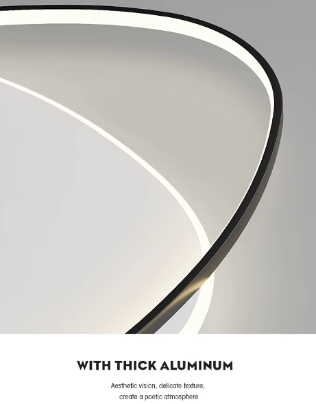 Modern Simple Oval LED Ceiling Lights Dimmable Bedroom Study Lamps Indoor Lighting Living Room Home Lustre Lamp Fixtures