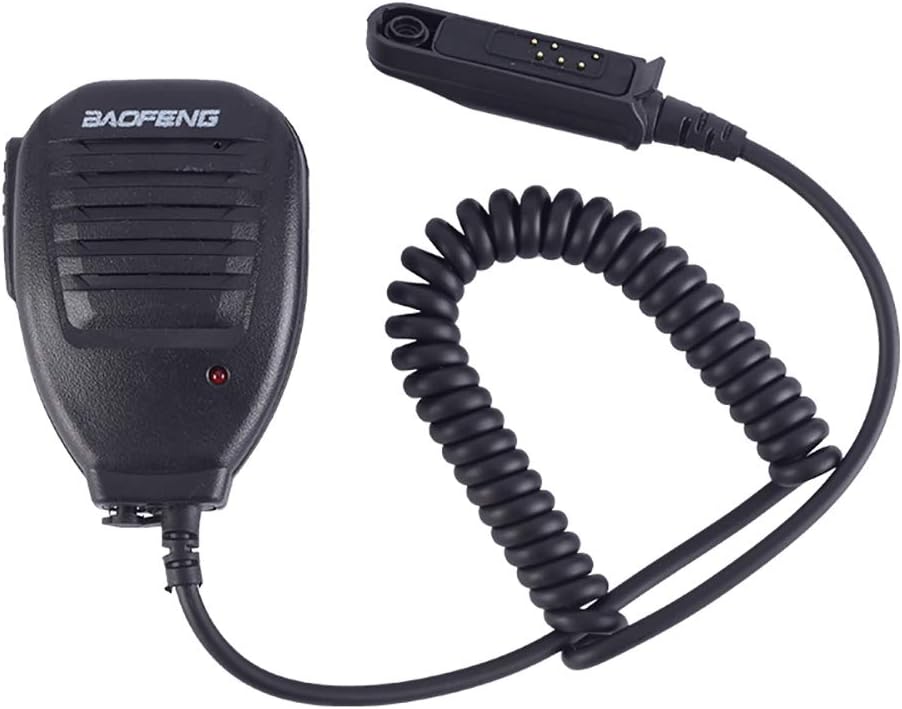 Radio Speaker Microphone Walkie Talkie Handheld Microphone PTT Microphone Compatible with BAOFENG A58 BF-9700 UV-9R Plus GT-3WP R760 82WP Handheld Radio