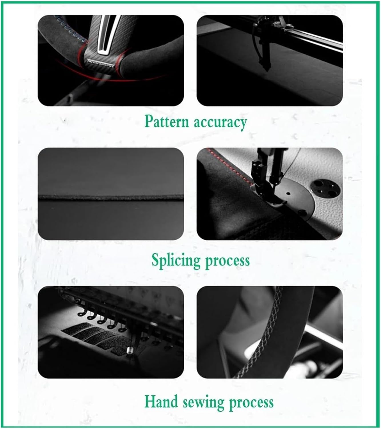 KBXBEZDZW Car Steering Wheel Covers For Yaris GR 2020 2021 2022 Hand Sewing Braid Car Steering Wheel Cover Steering Wrap Car Accessories Steering Protective Case