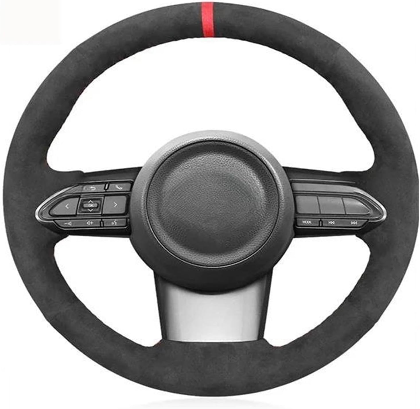 KBXBEZDZW Car Steering Wheel Covers For Yaris GR 2020 2021 2022 Hand Sewing Braid Car Steering Wheel Cover Steering Wrap Car Accessories Steering Protective Case