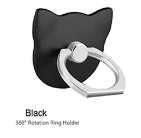 Gift Universal Finger Ring Mobile Phone Socket Smartphone Holder Cell Smart Round Phone Cute Cat Bracket for IPhone Mount Stand