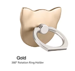 Gift Universal Finger Ring Mobile Phone Socket Smartphone Holder Cell Smart Round Phone Cute Cat Bracket for IPhone Mount Stand