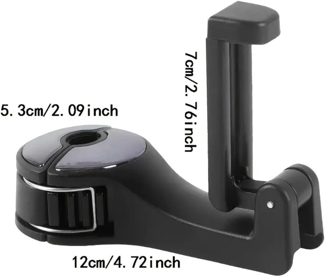 Car Hooks for Back Seat, Headrest Hooks for Car, Universal Car Hangers for Seat, Car Seat Headrest Hooks, Purse Hook for Car Headrest with Phone holder