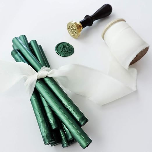 13cm Long 1pc DIY Seal Wax Sticks For Melting Glue Gun Sealing Wax Sticks Wedding Party Invitation Sealing Wax For Gift-light green