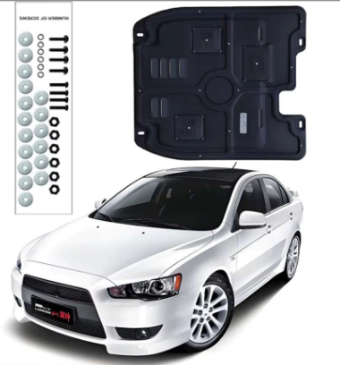 Engine guard lower fenders splash guards fenders cover fender fender protector for Mitsubishi Lancer EV0 2010 2016 car black