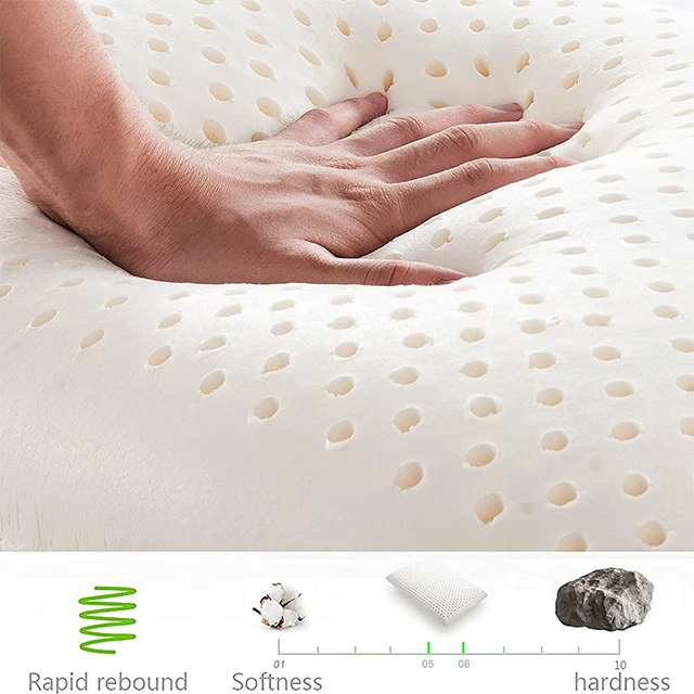 Good Quality New Arrivals Fast Rebound Latex Pillow Natural Health Care Gel Latex Pillow