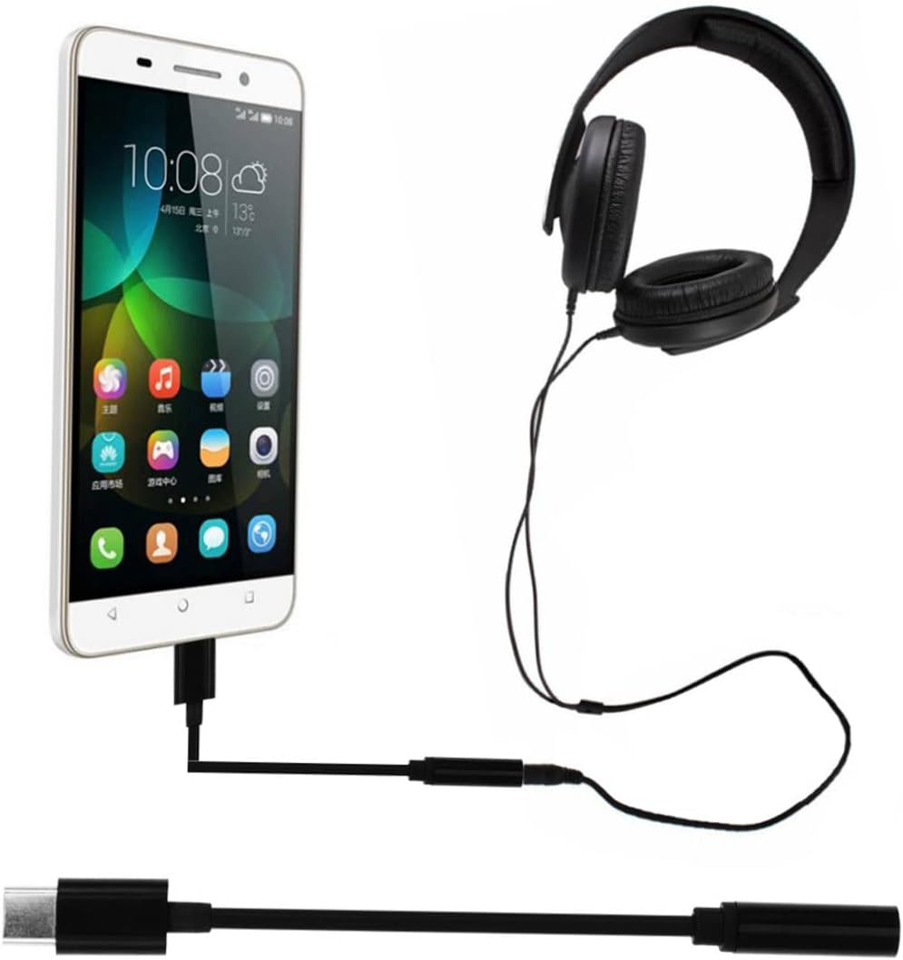 CAXUSD 9 Pcs USB Type c to 3.5mm USB c to Headphone Headphones Earphones USB Adapters USB Headphone Adapter Type c to Stereo Earphone Headphone Cable Type c to Headphone Jack