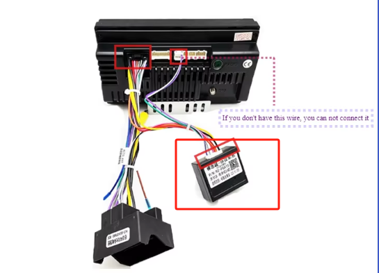 16 Pin Power Connector with Speaker Cable Box for Ford 2012-2018 Plus/EcoSport/Edge/F150 Android 2D GPS Radio