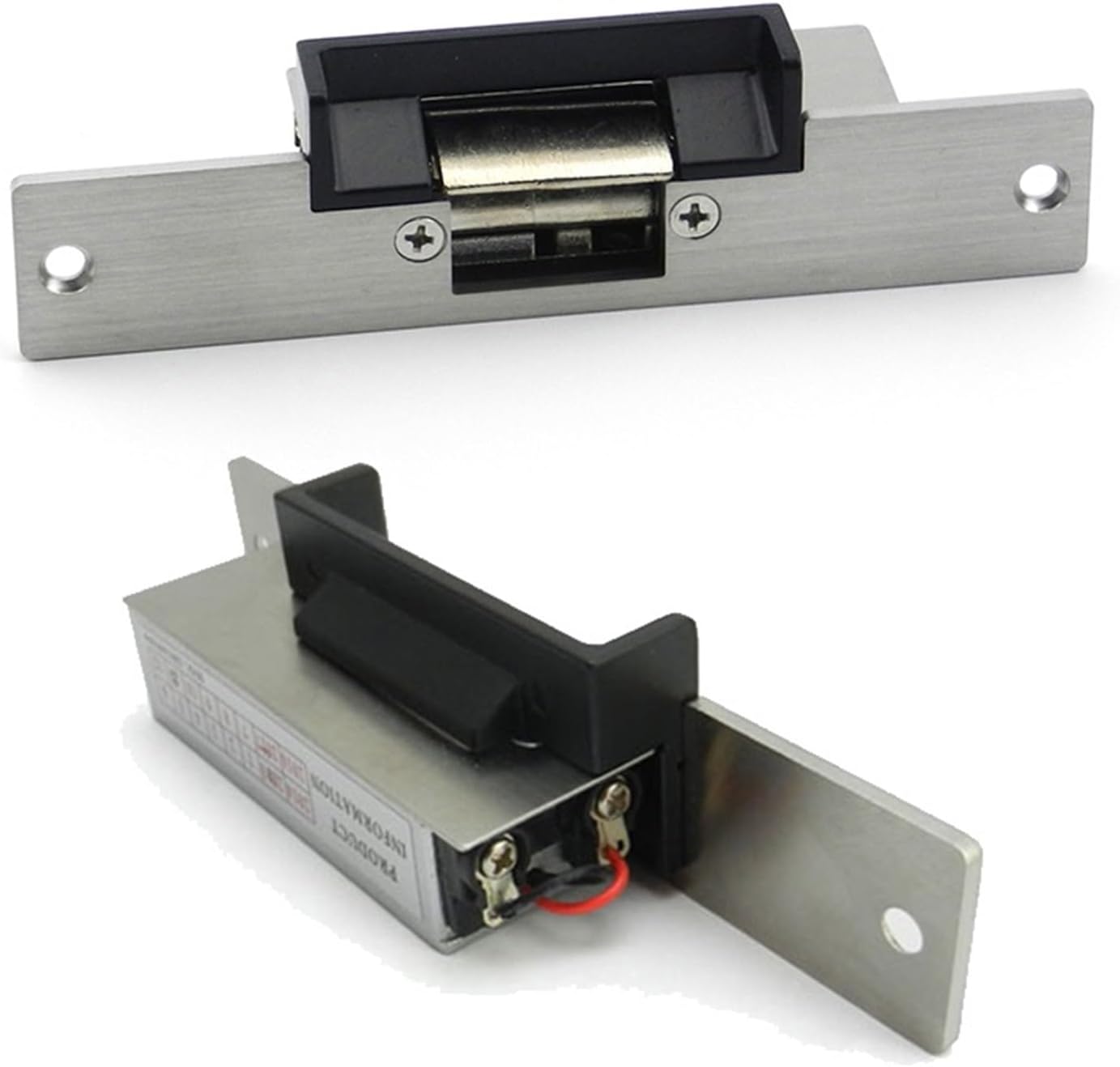 YQVEOT Magnet Door Lock, Magnetic Lock Electric Strike Lock NO NC UnLock Fail Secure Fail Safe Electronic Locks For RFID Door Access Control System, Door Access Control System Kit(NO Fail Secure)