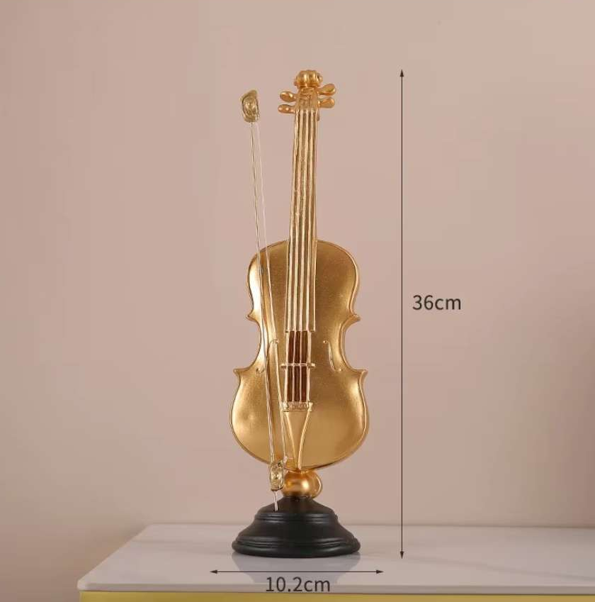 Mini musical instrument ornaments Mini violin decorative model musical instrument