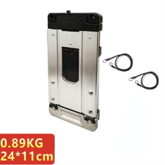 Home Mini Folding Trailer Stainless Steel Shopping Trolley Travel Luggage Home Office Work Portable Colorful Suitcase