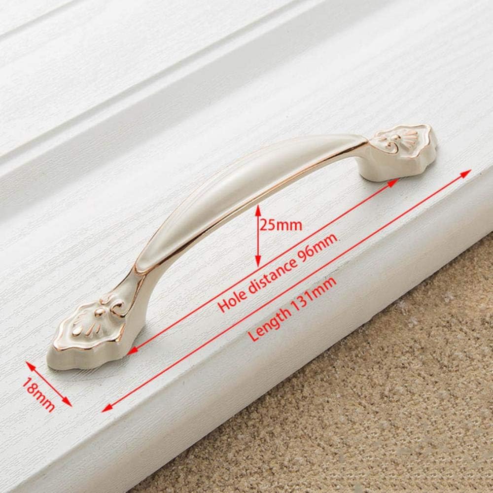 Zinc Aolly Ivory White Cabinet Handles Kitchen Cupboard Door Pulls Drawer Knobs European Fashion Furniture Handle Hardware,131x96