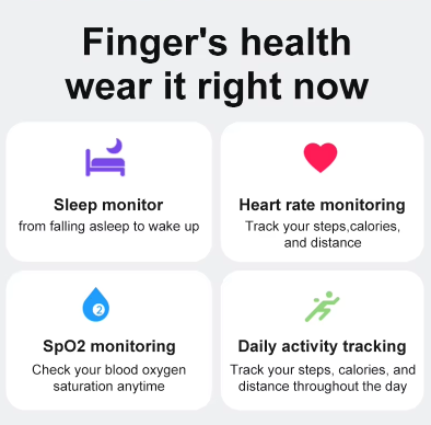 New R08 Smart Ring With Charging Case Smart Touch Screen Health Monitor Sports Fitness Tracker IP68 5ATM Waterproof Smart Ring
