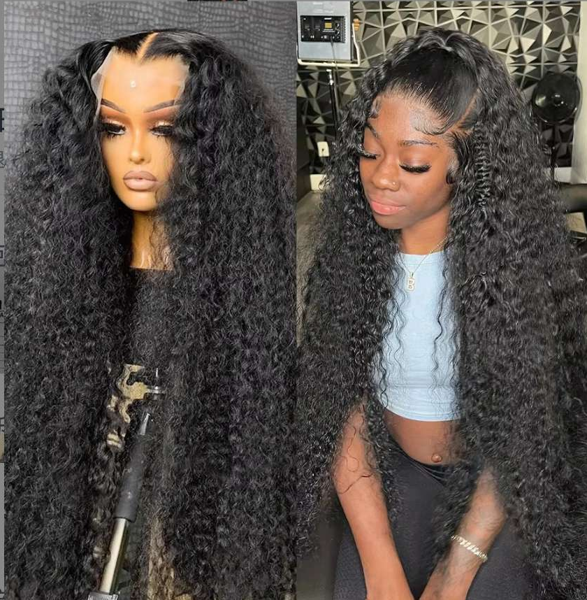 34 inch deep wave front wig transparent 13x4/13x6 HD lace front human hair wig curly human hair lace front wig for women
