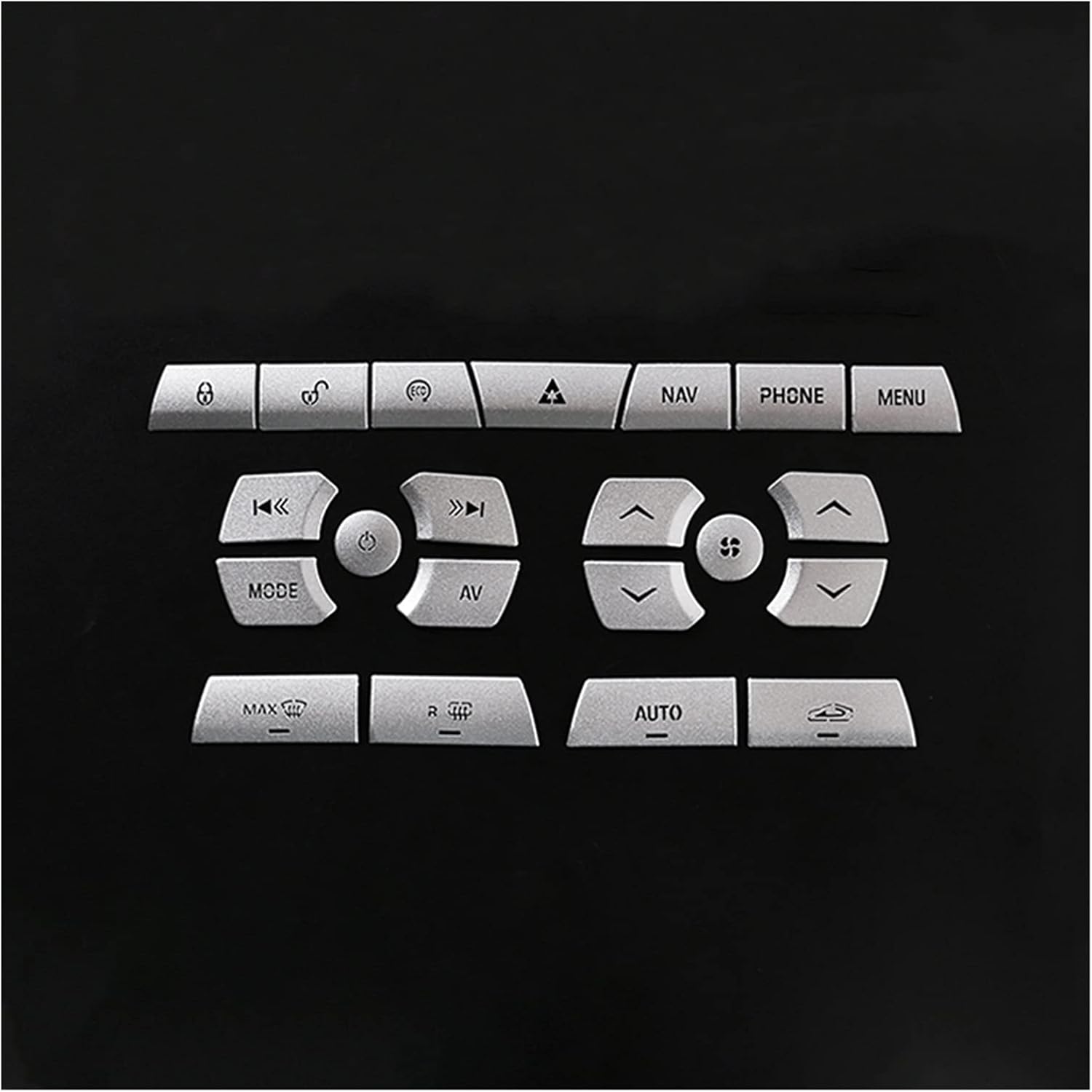 LMMY Car Central Control Air Conditioning Multimedia Button Cover Sticker Fit Compatible With Ja/gu/ar X/F 2012-2015 Auto Styling Interior Accessories(Style B)