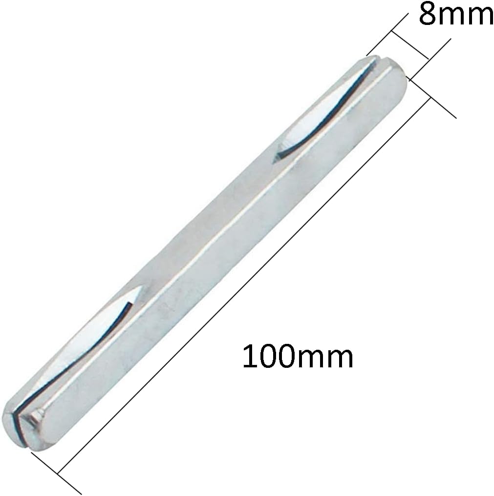 Square Pin 8 mm Solid Steel Fixing Pin Length 100 mm 140 mm for Window and Door Handle Spindle Bars Silver