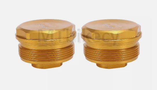 (1 pair)Preload Fork Cap For KAWASAKI ZX-4R ZX4R 2023-2024 ZX-4RR 2023-2024 Gold Front Tube Fork Bolts