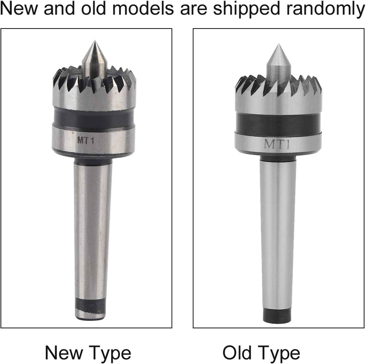 MT1 Metal Turning Spur Lathe,Heavy Duty Bearing Tailstock Live Crown Drive Center,Wood Turning,for Wood,Metalworking Lathe