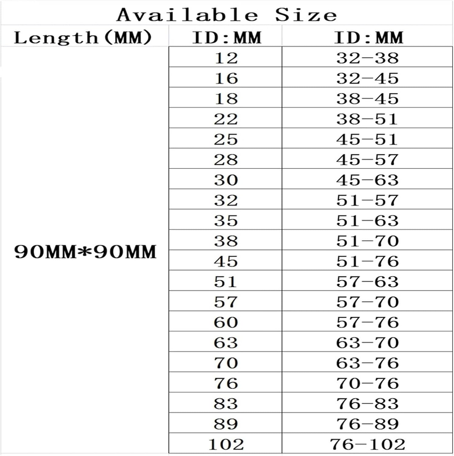 1 Pcs Hose 90 Degree Connector Car Intercooler Turbo Intake Pipe Coupler Black Multi Size (Color : 89MM)
