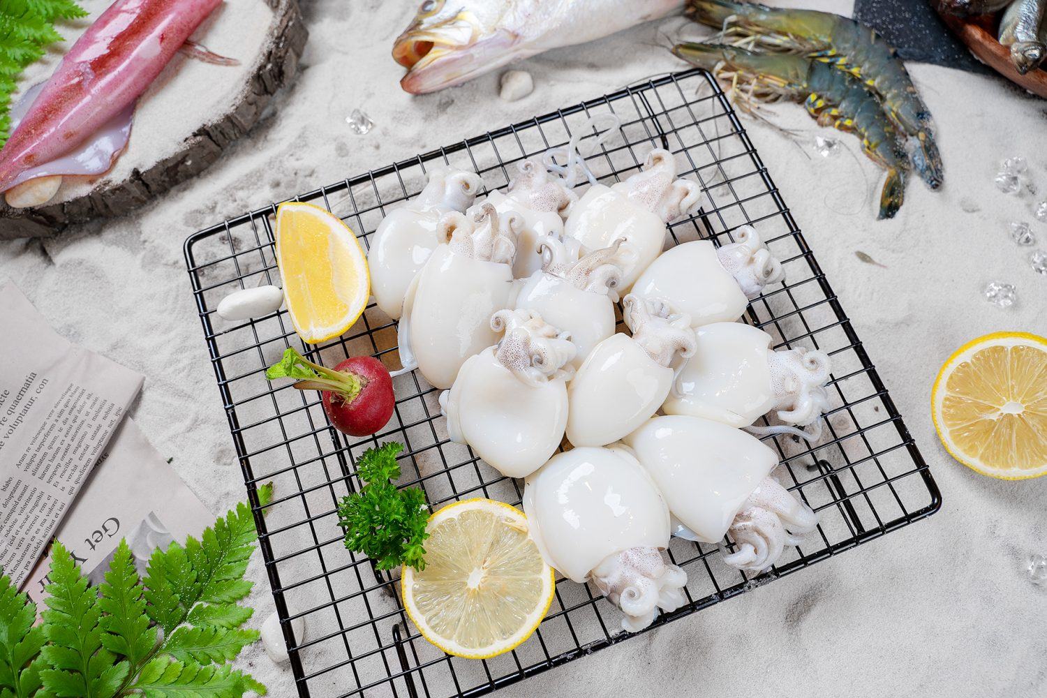 单包墨鱼仔 Royal Star Cuttle Fish 60up 1kg （10包1箱）  MoYZ