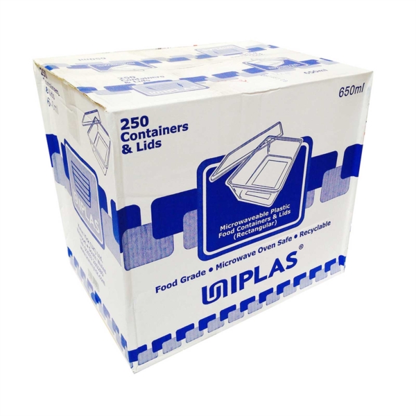 外卖盒盖 UNI PLAS C650XLIDS 250PCS WaiMH