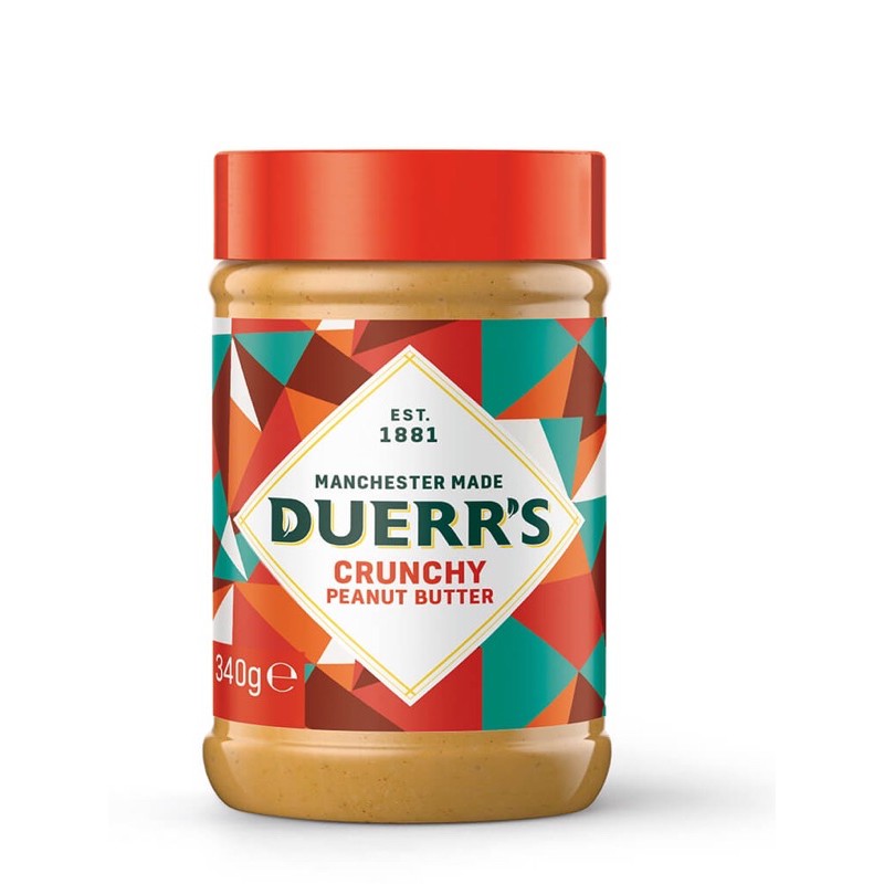 【粗花生酱】CRUNCHY PEANUT BUTTER DUERR'S【340G/瓶】【6瓶/箱】huasj