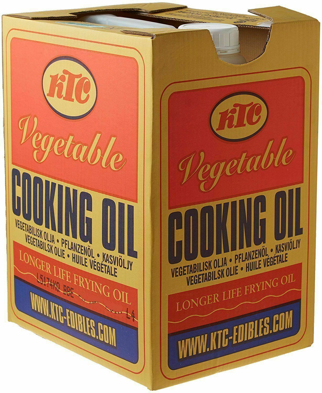 【KTC塑胶桶】菜油
 KTC OIL PLASTIC VEG OIL 20LT/桶
【48桶/板】CAIY