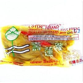 【寿莲咸菜(辣椒)】LOTUS PICKED MUSTARD WITH CHILLI 【36X250G】 Xianc